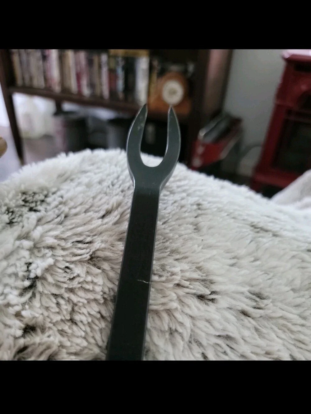 Vintage Calphalon Black Nylon Plastic Meat Serving Fork
